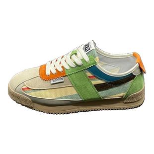 男鞋2026新款春季透气潮流百搭休闲板鞋青少年跑步运动软底阿甘鞋