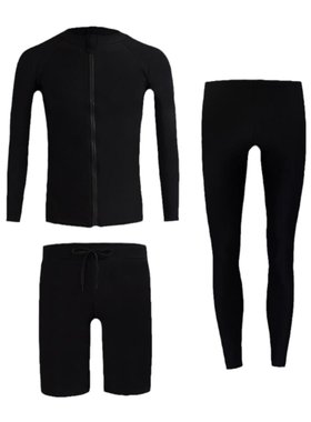 大码防晒情侣潜水服速干分体长袖