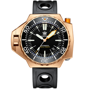 CuSn8德国锡青铜1200m专业防水深海工程师超级海洋机械潜水手表男