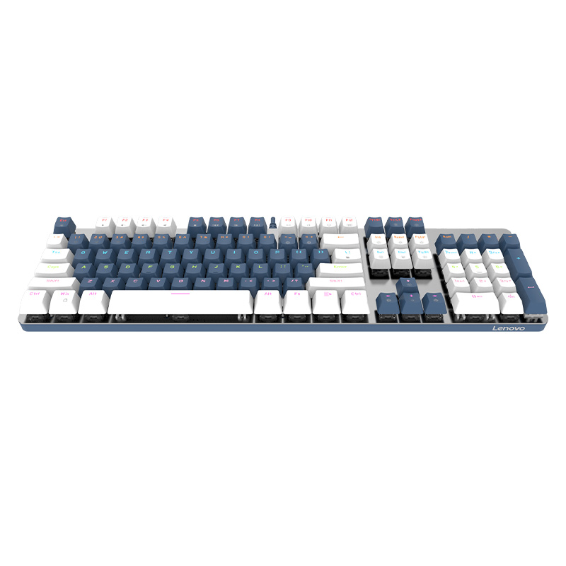 联想MK5真机械键盘电竞游戏专用104键有线电脑笔记本台机办公打字