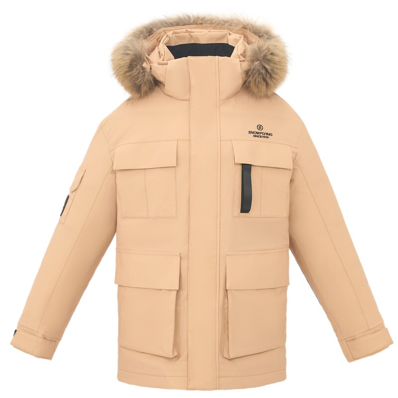户外羽绒服雪中飞大毛领