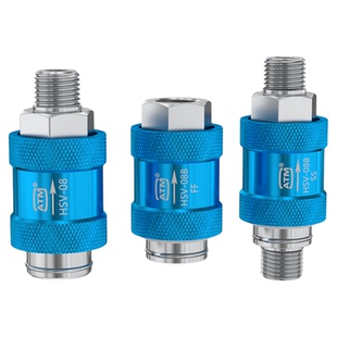 气动手滑阀HSV-06/08/10气动2分3分4手推滑动开关手动控制排气阀