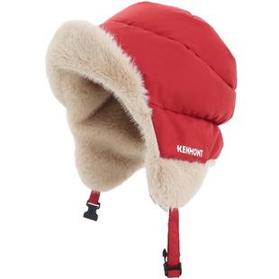 卡蒙冬季防寒保暖鸭绒雷锋帽女东北加绒加厚羽绒雷锋帽三防飞行帽