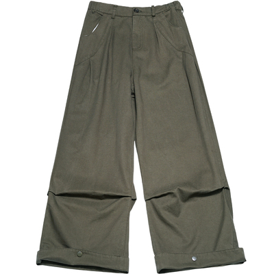 STILLYOU复古垂感收褶休闲裤