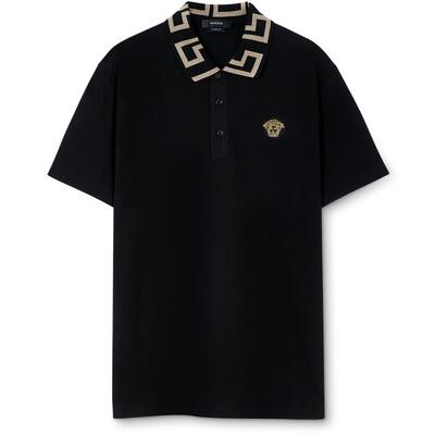【12期免息】VERSACE/范思哲 男士Greca短袖Polo衫
