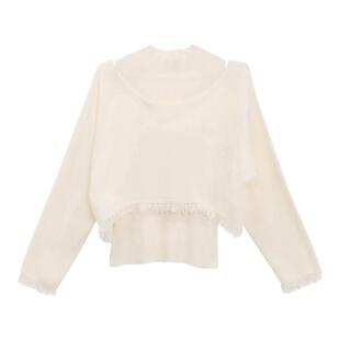 记忆的起点两件套毛衣2025冬季新款时尚百搭针织上衣女69GD52001D