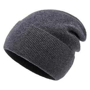 CITYSHEEP针织帽男冬季纯羊毛冷帽大头围保暖毛线帽加绒加厚帽子