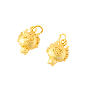 马年配件沙金吊坠不掉色生肖马DIY手工串珠编绳项链手链手串配饰