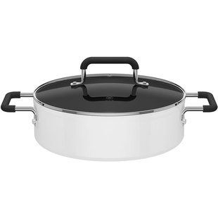 知吾煮汤锅米家定制电磁炉通用不粘锅家用汤锅涮火锅煎炸一锅多用