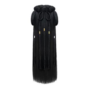 汉服假发头饰一体式古装假发包盘发假发古风半头套垫发包造型全套