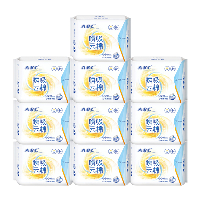 ABC卫生巾瞬吸云棉日用240mm80片
