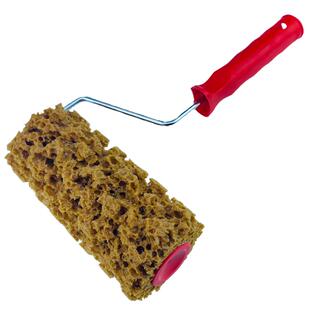 艺术漆人工海藻绵拍滚筒刷三色珠光幻彩金银箔点彩艺术漆涂料工具