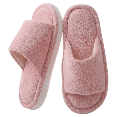 居家毛绒拖鞋女2025新款秋冬季厚底室内家用防滑木地板保暖棉拖鞋