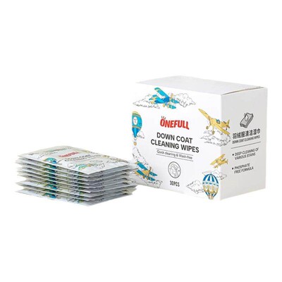 羽绒服清洁湿巾免洗强力去污干洗洗羽绒专用应急去污易便携清洗剂