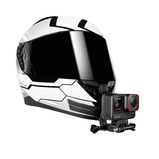 适合影石insta360Acepro头盔下巴第一人称骑行拍摄支架手机大疆Action6/5/4/3运动相机摩托车自行车机车支架