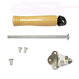 炒锅把手锅柄锅把子老式铁锅配件木柄手把防烫手通用替换锅柄加厚