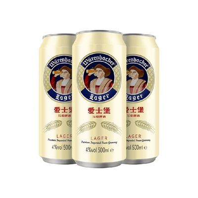 爱士堡德国精酿泡沫丰富拉格啤酒