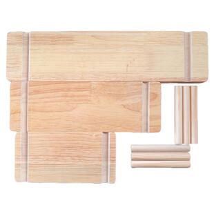 实木洞洞板配件定制15mm木棍火柴棍圆棒圆孔置物架diy收纳架搁板