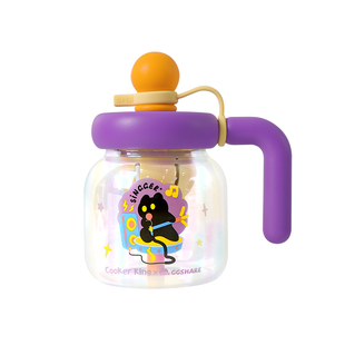 寄居蟹黑猫乐队系列联名吸管杯大容量Tritan不锈钢材质水杯保温杯