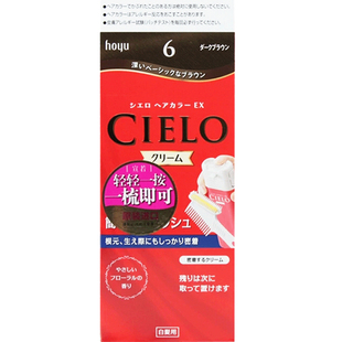 日本进口hoyu美源CIELO宣若染发剂植物遮白发纯泡泡沫染发膏霜女