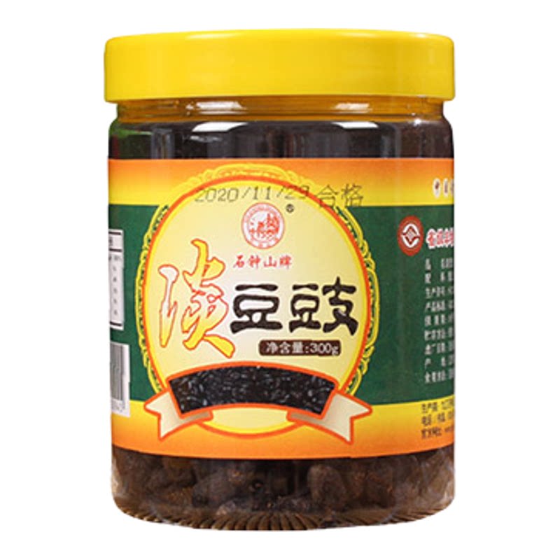 湖口淡豆豉300g江西特产石钟山牌正宗九江中华老字号黑豆食干罐装