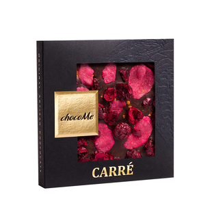 匈牙利进口chocome玫瑰樱桃果仁巧克力50g排块礼盒情人节生日送礼
