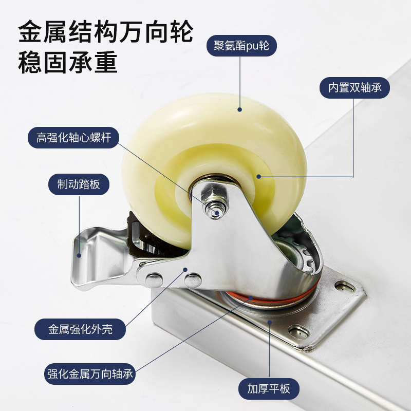 花盆托盘万向轮长方形型移动不漏水密封底座加厚不变形收纳箱冰柜