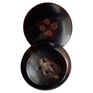 进口天然牛角钮扣diy适用于西装男装女装上衣大衣裤扣服装百搭