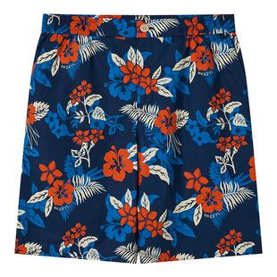 HAZZYS哈吉斯夏季休闲男装宽松印花五分裤短裤潮流男款下装裤子