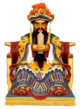 纯黄铜龙五爷神像广济龙王菩萨像