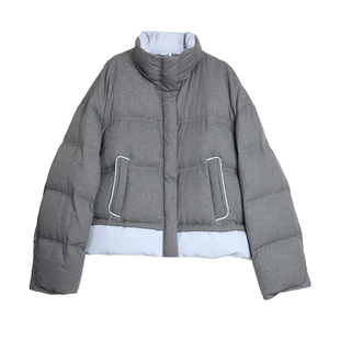 【自营】ELLE90白鸭绒两面穿羽绒服女2025冬款加绒加厚保暖外套