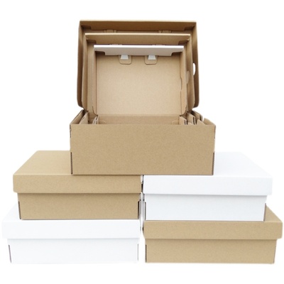 10个装鞋盒纸盒收纳打包纸箱