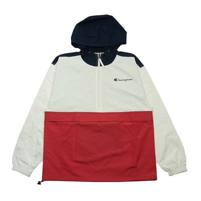 CHAMPION拼色复古半拉链冲锋衣