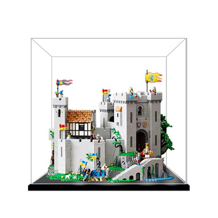适用乐高10305雄狮骑士的城堡透明展示盒亚克力模型手办防尘罩