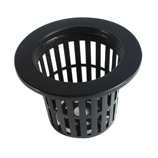 园艺用品水培蔬菜定植篮阳台无土栽培圆形加深塑料固根器整箱销售