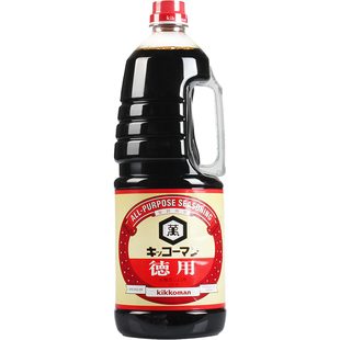 进口日本酱油 龟甲万酱油 德用万字浓口酱油1.8L万字酱油 包邮