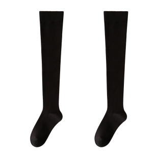 加长过膝袜子女款纯棉秋冬季长筒袜显瘦保暖护膝防下滑美腿大腿袜