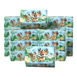 森宝抽纸小鹿纸4层加厚24包整箱实惠餐巾纸卫生纸家用纸巾面巾纸