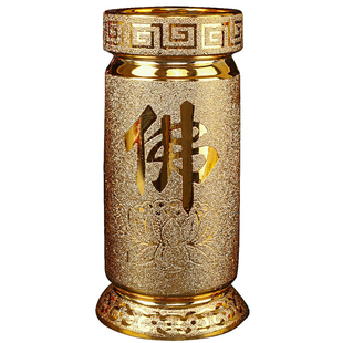 放香筒香筒储香罐的收纳盒装香大号陶瓷供佛家用供奉仙家满堂香桶