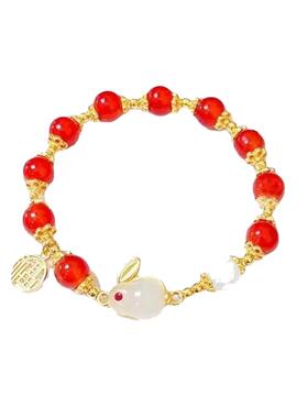 新中式玉兔ins风古风手链