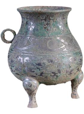 错银鍪家居饰品铜摆件