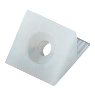 家具背板扣固定件橱柜衣柜隔板45度支撑配件小角码塑料扣件层板拖