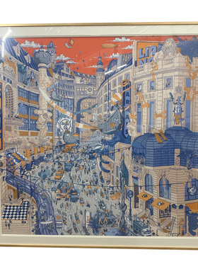 丝巾裱框diy磁吸装裱画框相框画