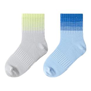 巴拉巴拉男童袜子女童薄款中筒袜运动袜宝宝网眼袜两双装冬季新款