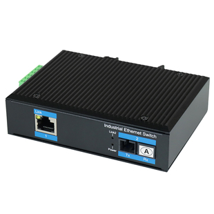 拓轩工业级百兆1光1电2电4电光纤交换机单模单纤8口POE导轨式光转电收发器SFP插口冗余电源TX8-2E1F-SC/A