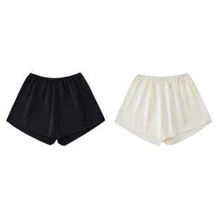 安全裤女夏季防走光不卷边薄可外穿打底短裤宽松冰丝居家短裤睡裤