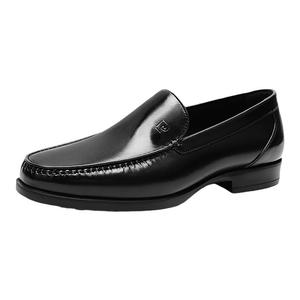 Pierre Cardin/皮尔卡丹男鞋真皮轻质鞋底一脚蹬商务休闲皮鞋