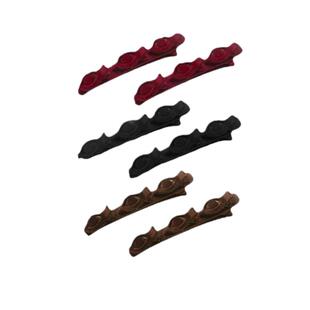 编发发夹女新款侧边碎发夹高颅顶夹前额刘海植绒边夹发饰蓬松鸭嘴