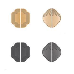 铭洁新中式仿古金色轻奢衣柜小拉手橱柜门鞋柜酒柜实木对装长把手