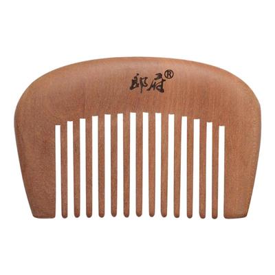 郎府老桃木梳子便携款梳刘海